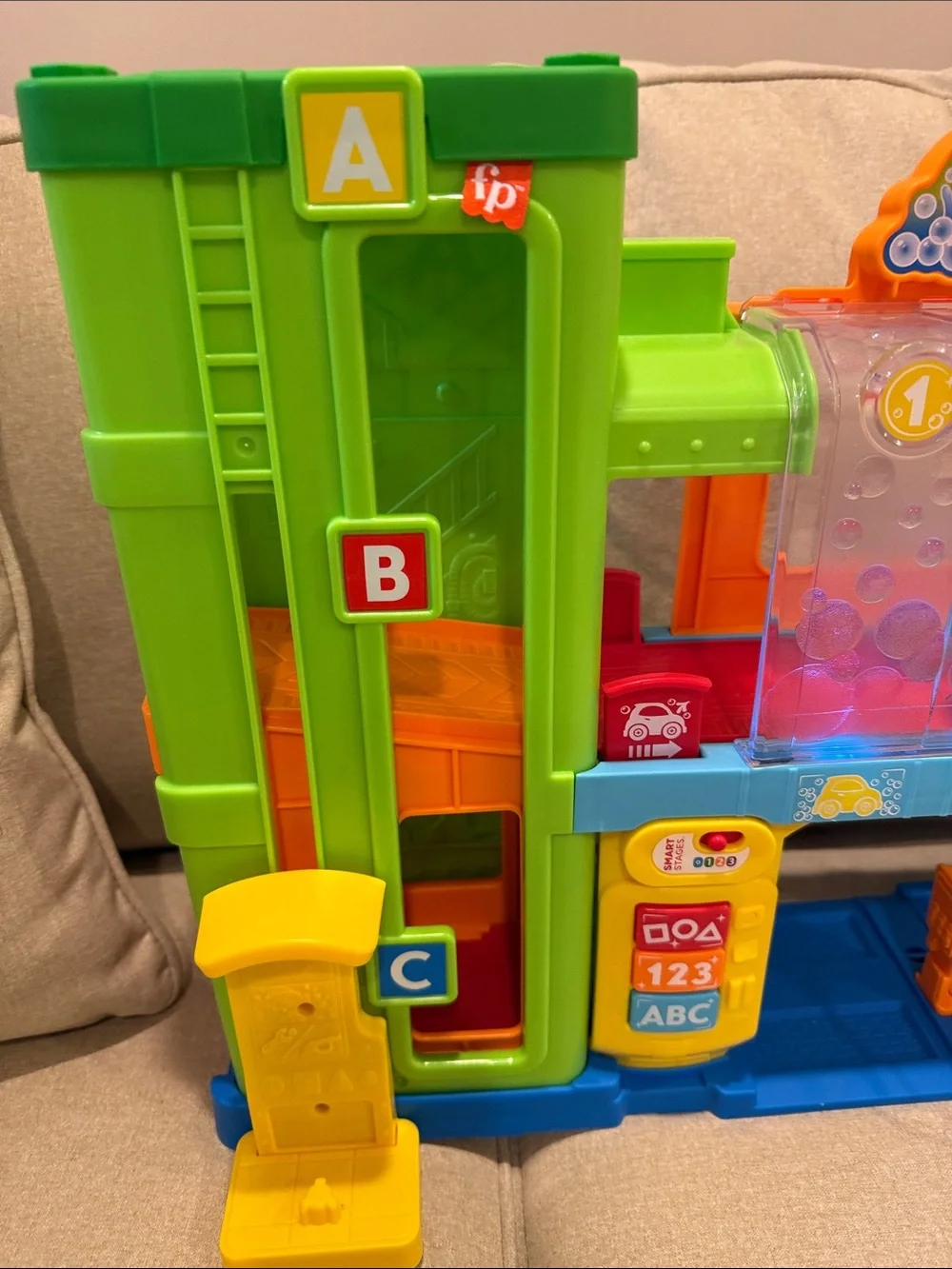 Fisher Price Little People Light Up Learning Garage Playset